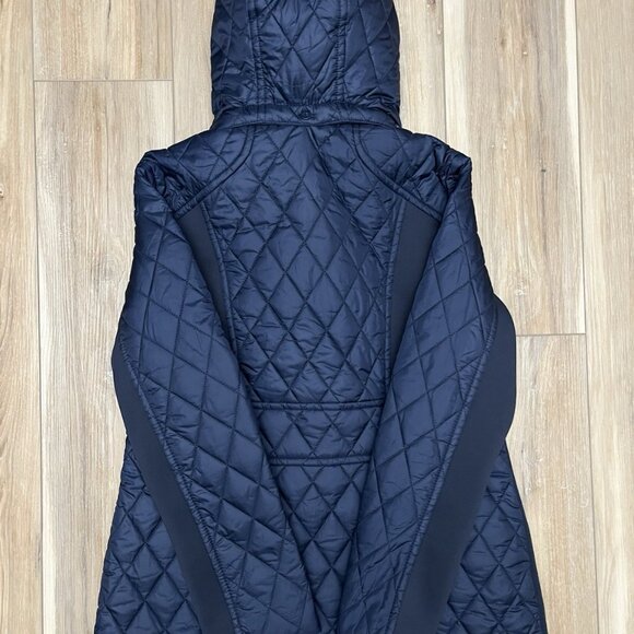 NWT London Fog Navy Blue Hooded Quilted Full Zip Jacket - Women’s M - Picture 16 of 16